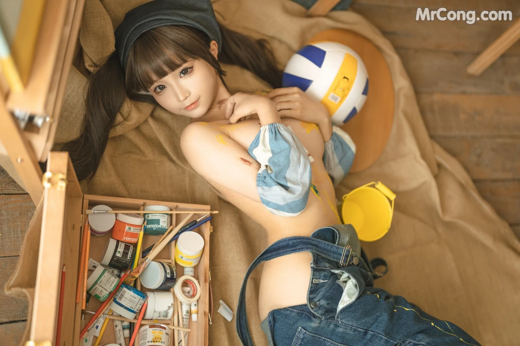 Coser@蠢沫沫 (chunmomo): 小画家 (Small Painter) (110 photos) – Page 10