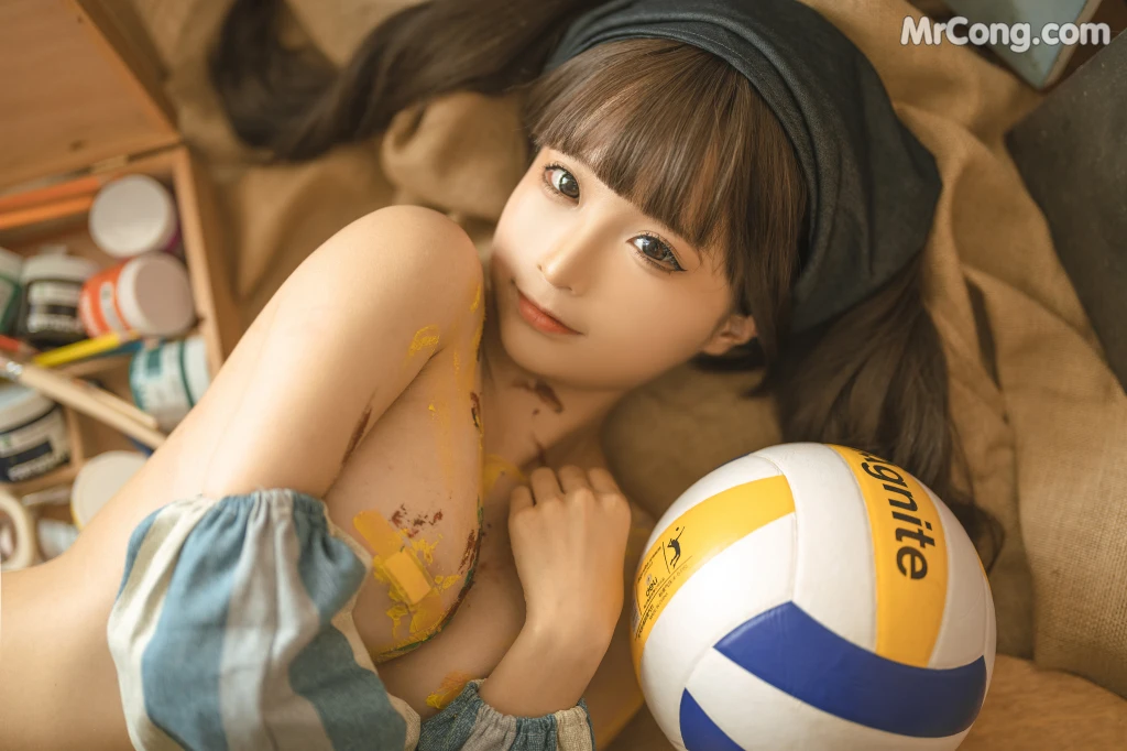 Coser@蠢沫沫 (chunmomo): 小画家 (Small Painter) (110 photos) – Page 11