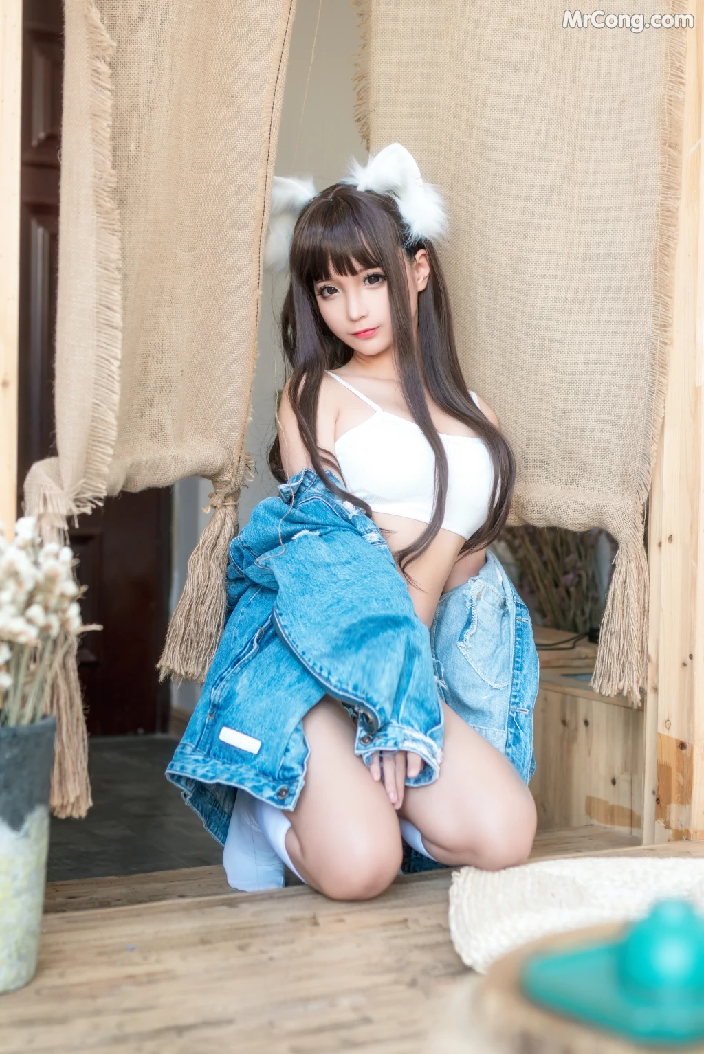 Coser@蠢沫沫 (chunmomo) Vol.079: 牛仔衣 (40 photos)