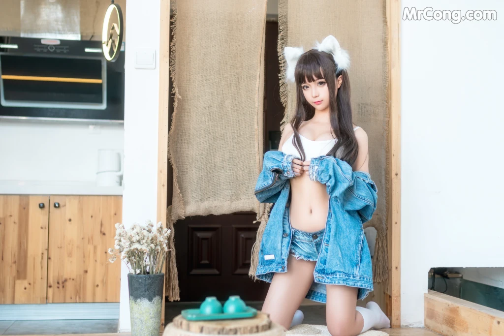 Coser@蠢沫沫 (chunmomo) Vol.079: 牛仔衣 (40 photos)