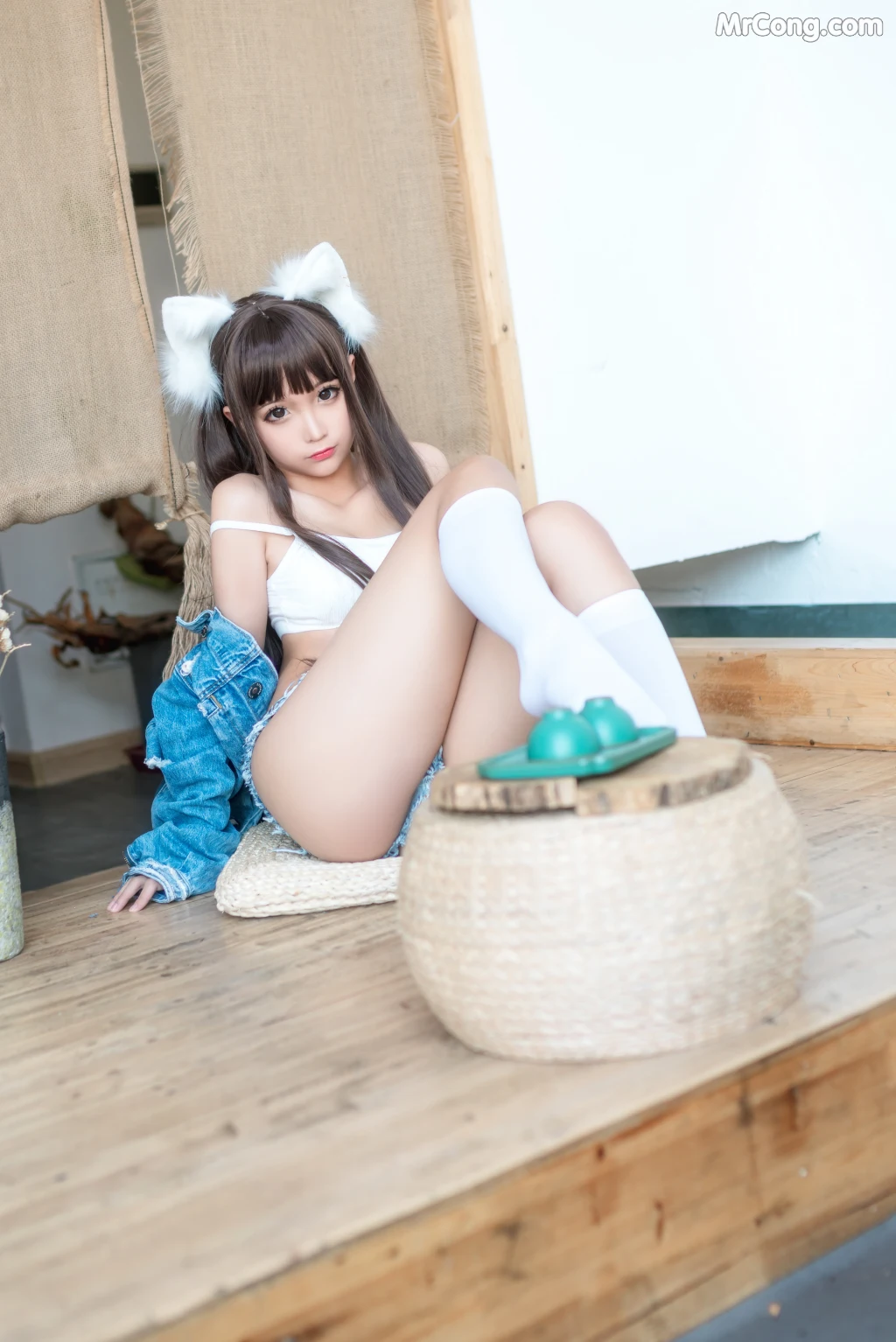 Coser@蠢沫沫 (chunmomo) Vol.079: 牛仔衣 (40 photos)