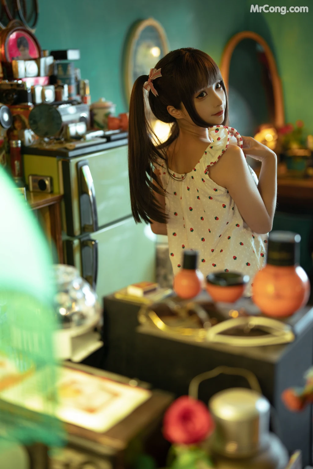 Coser@蠢沫沫 (chunmomo): 红格子 (Red Box) (118 photos)