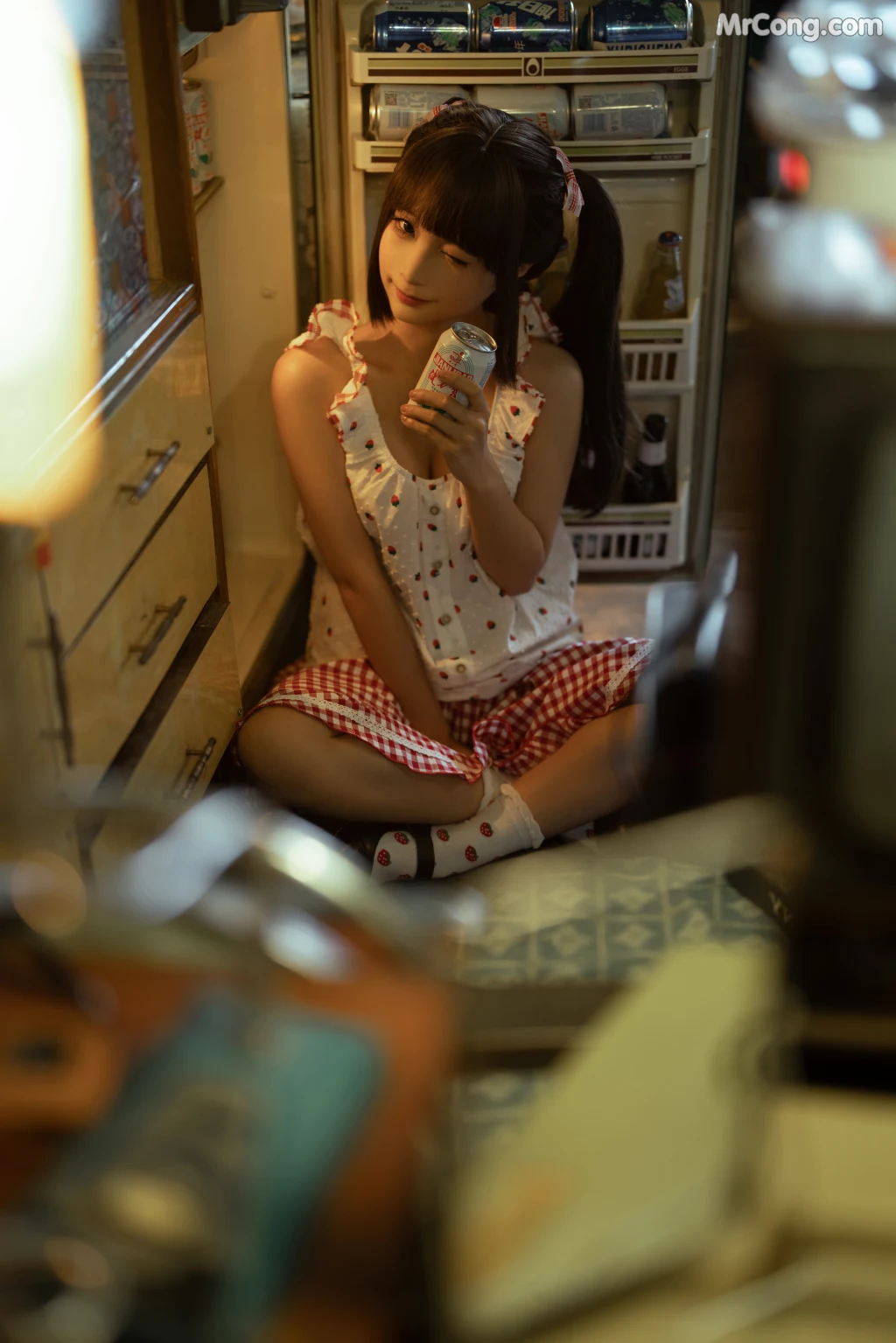 Coser@蠢沫沫 (chunmomo): 红格子 (Red Box) (118 photos)