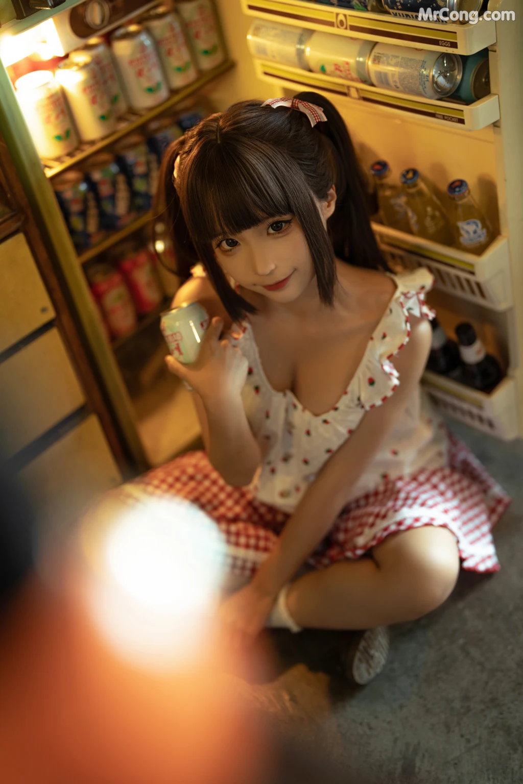 Coser@蠢沫沫 (chunmomo): 红格子 (Red Box) (118 photos) – Page 2