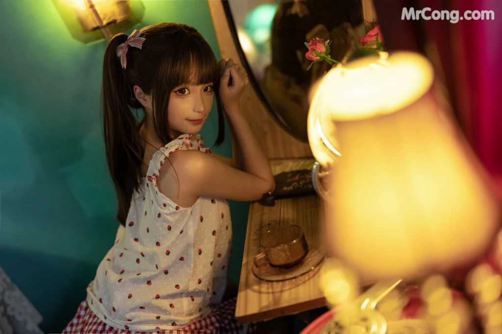 Coser@蠢沫沫 (chunmomo): 红格子 (Red Box) (118 photos) – Page 2