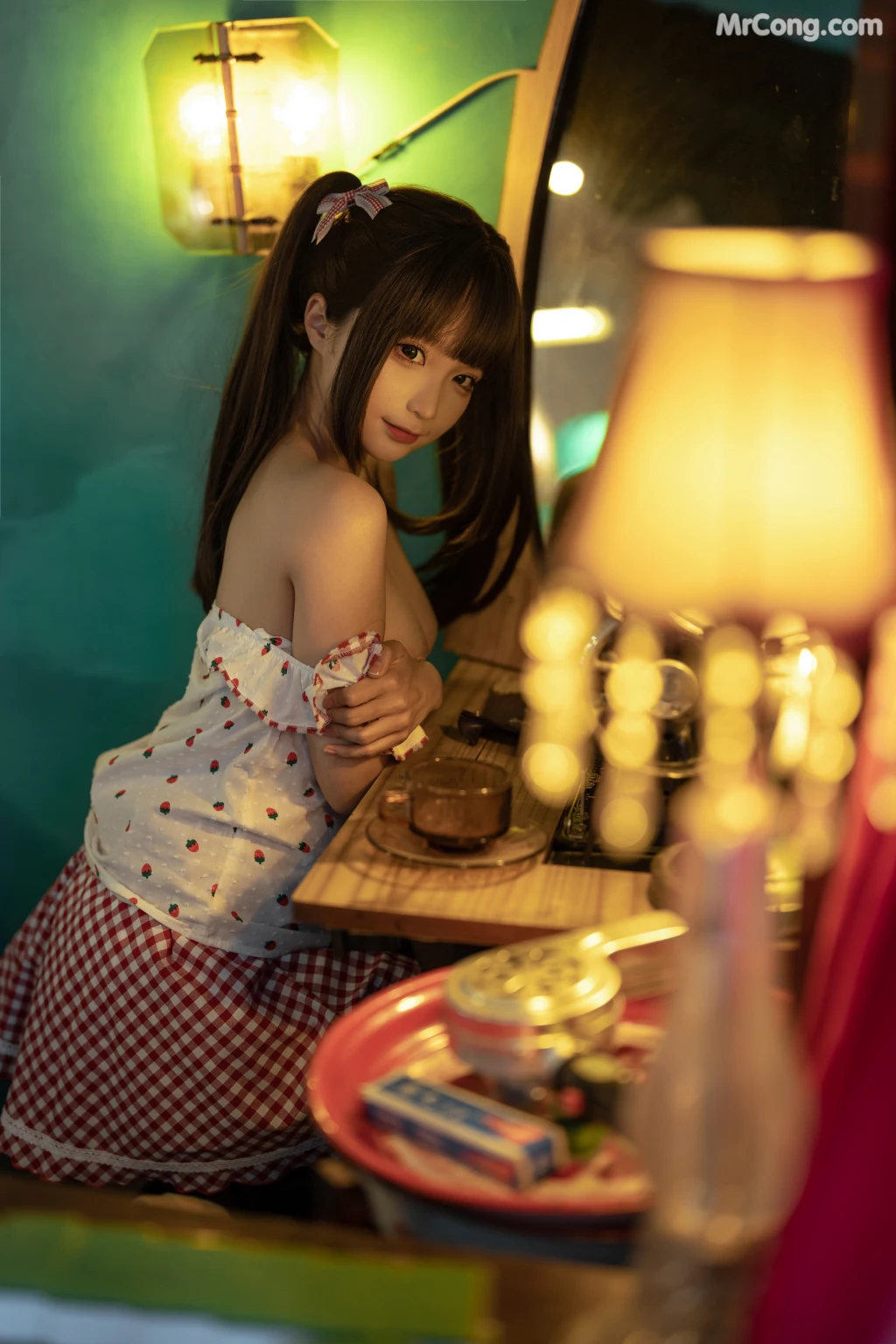 Coser@蠢沫沫 (chunmomo): 红格子 (Red Box) (118 photos) – Page 2