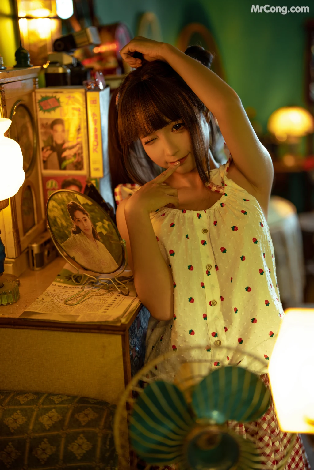 Coser@蠢沫沫 (chunmomo): 红格子 (Red Box) (118 photos) – Page 2