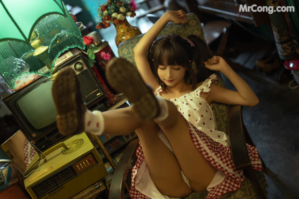 Coser@蠢沫沫 (chunmomo): 红格子 (Red Box) (118 photos) – Page 3