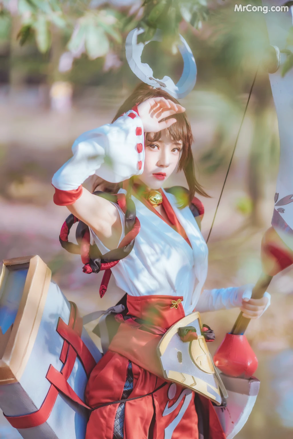 Coser@桜桃喵 Vol.134: 花见巫女 (32 photos) – Page 2