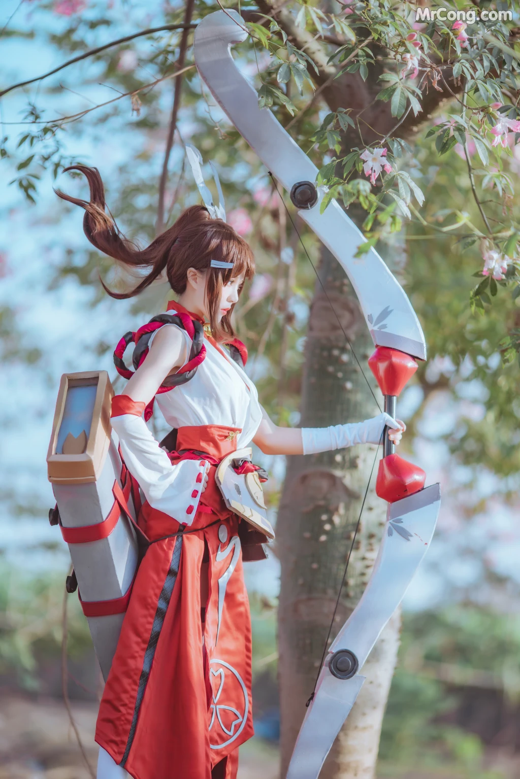 Coser@桜桃喵 Vol.134: 花见巫女 (32 photos) – Page 3