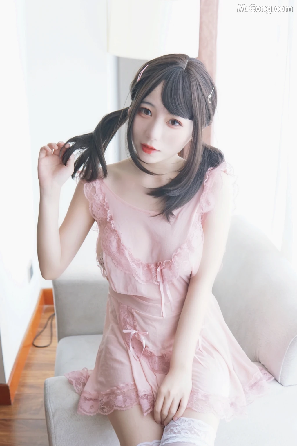 Coser@usejan蓝蓝 Vol.003: 粉色创可贴 (33 photos)